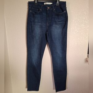 Levi's Dark Blue Skinny Jeans Sz 6 Mid Rise Skinny